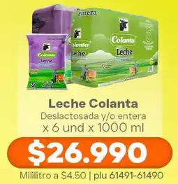 La Gran Colombia Colanta leche deslactosada y/o entera oferta