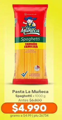 La Gran Colombia La Muñeca Pasta Spaghetti oferta