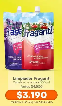 La Gran Colombia Fraganti limpiador canela o lavanda oferta