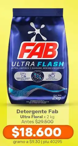 La Gran Colombia Fab ultra detergente floral oferta