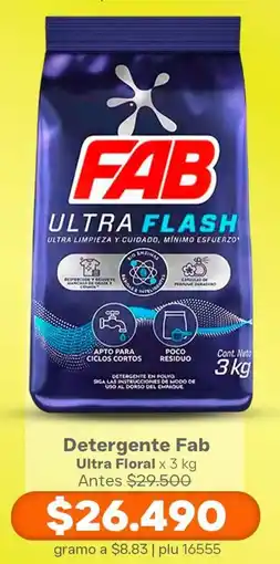 La Gran Colombia Fab ultra floral detergente oferta