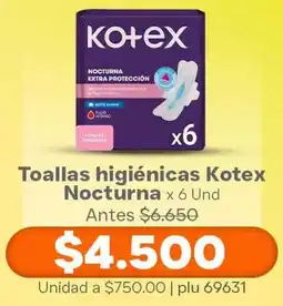 La Gran Colombia Kotex nocturna toallas higiénicas oferta