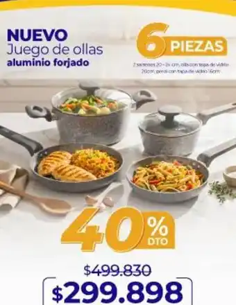 Juego de ollas aluminio forjado