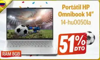 Hp omnibook portátil 14"