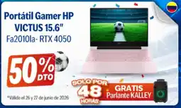 Alkosto Hp portátil gamer victus 15.6" oferta