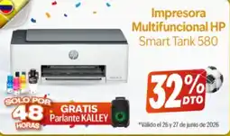 Alkosto Hp impresora multifuncional smart tank 580 oferta