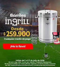 Olímpica Ingrill - barriles ingrill oferta