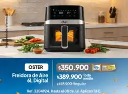 Jumbo Oster - fidora de aire 6l digital oferta