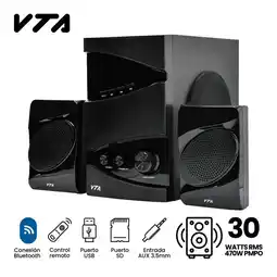 Falabella Minicomponente 2.1 30 W Rms Radio Usb Sd Aux Vta oferta