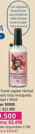 Herbal essences - perfume capilar herbal essences rosa mosqueta
