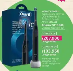 Nova Venta Oral b - cepillo dental eléctrico io series 2 oferta
