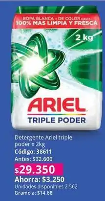 Nova Venta Ariel - detergente triple poder oferta