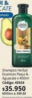 Nova Venta Herbal essences - shampoo pequi & aguacate x 400ml código: 45034 oferta