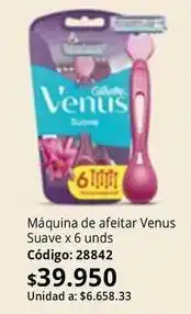 Nova Venta Venus - máquina de afeitar suave x 6 unds código: 28842 oferta