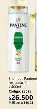 Nova Venta Pantene - shampoo restauraci uevo x 400ml c uevo digo: 28028 oferta