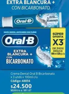 Nova Venta Oral b - crema dental extra blancura con bicarbonato oferta