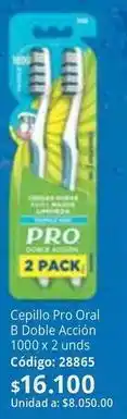 Nova Venta Oral b - cepillo pro doble acción 1000 x 2 unds código: 28865 oferta