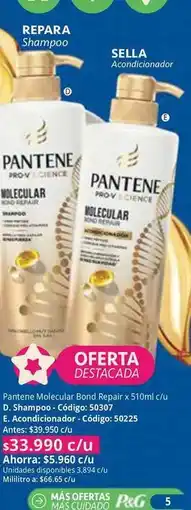 Nova Venta Pantene - molecular bond repair x 530ml c/u oferta
