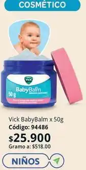 Nova Venta Vick - babybalm x 50g código: 94486 oferta