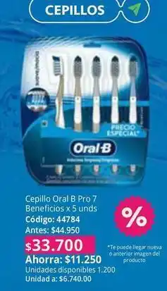 Nova Venta Oral b - cepillo pro 7 beneficios x 5 unds oferta