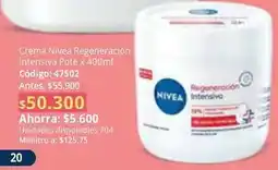 Nova Venta Nivea - crema regeneración intensiva pote x 400ml código: 47502 oferta