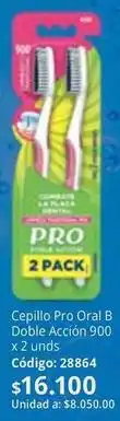 Nova Venta Oral b - cepillo pro doble actio 900 x 2 unds código: 28864 oferta