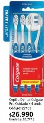 Nova Venta Colgate - cepillo dental pro cuidado x 4 unds código: 27103 oferta