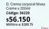 Nova Venta Nivea - crema corporal 36220 oferta