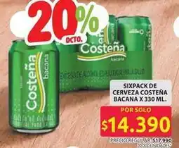 Ara Costeña - sixpack de cerveza bacana oferta