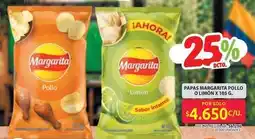 Ara Margarita - papas pollo o limón oferta