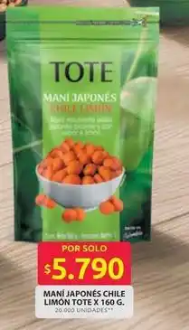 Ara Tote - maní japonés chile limón oferta