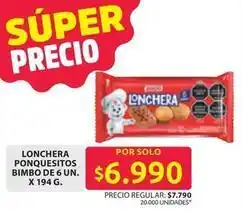 Ara Bimbo - lonchera ponquesitos bimbo oferta