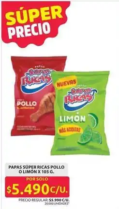 Ara Mas - papas súper ricas pollo o limón oferta
