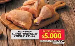 Ara Campesino - medio pollo despresado congelado oferta