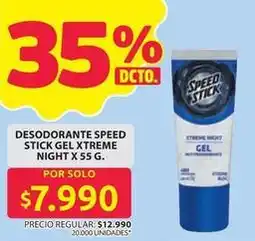 Ara Speed stick - desodorante gel xtreme night oferta