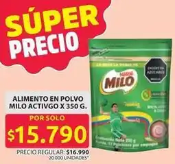 Ara Milo - alimento en polvo milo activgo x 350 g oferta