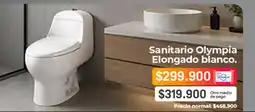 Easy Olympia - sanitario elongado blanco oferta