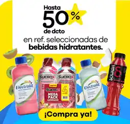Éxito En ref. seleccionadas de bebidas hidratantes oferta