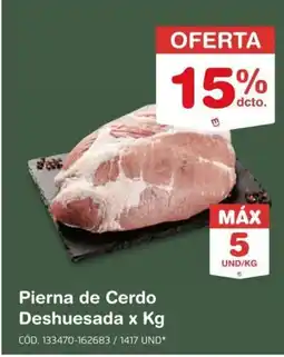 Makro Pierna de cerdo deshuesada oferta