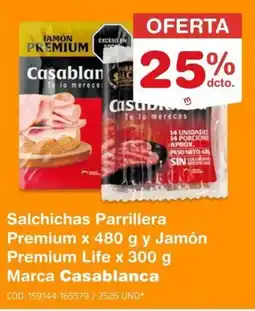 Makro Casablanca salchichas parrillera premium oferta