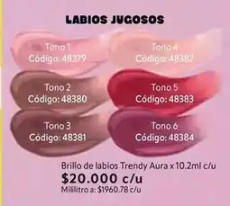 Nova Venta Aura - brillo de labios trendy oferta