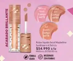 Nova Venta Maybelline - rubor líquido facial sunkisser oferta