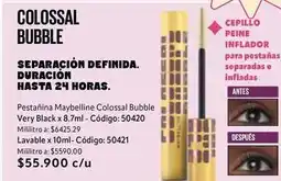 Nova Venta Maybelline - pesta	ilde{a}±ina colossal bubble very black oferta