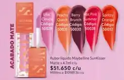 Nova Venta Maybelline - rubor líquido sunkissed matte x 4.7ml c/u oferta