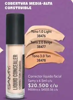 Nova Venta Corrector liquido facial oferta