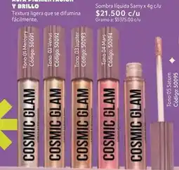 Nova Venta Textura - sombra líquida samy x 4g c/u oferta