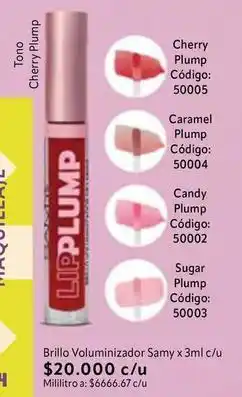 Nova Venta Cherry - lipplump brillo voluminizador oferta
