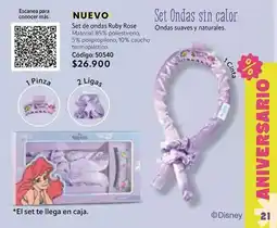 Nova Venta Aniversario - set de ondas ruby rose oferta