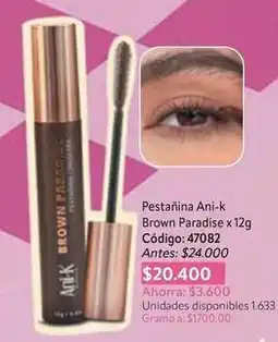 Nova Venta Paradise - pestañina ani-k código: 47082 oferta