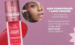Nova Venta Rubor líquido kaba tono sex on the beach x 10g código: 46534 oferta